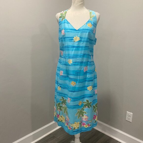 Hawaiian Print Dress 16 - Picture 3 of 9